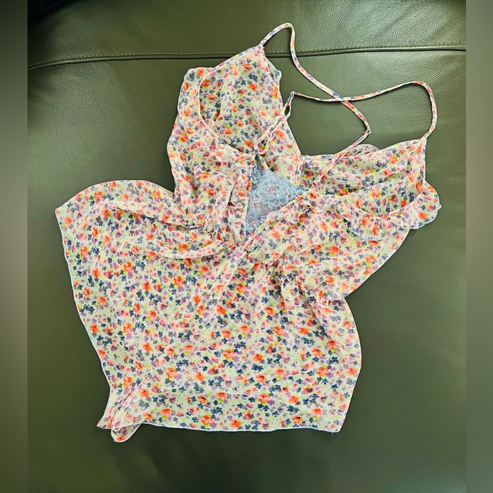 Victoria's Secret Multicolor Floral Chiffon Camisole - Picture 3 of 12